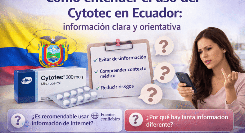 Cómo entender el uso del Cytotec en Ecuador