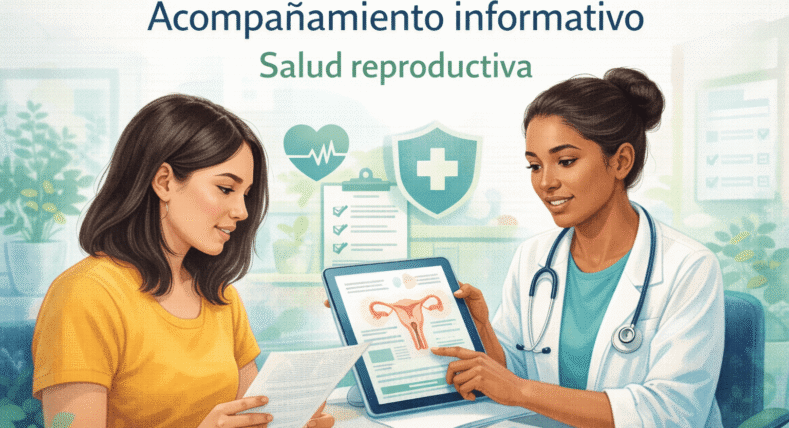 Consulta médica sobre salud reproductiva