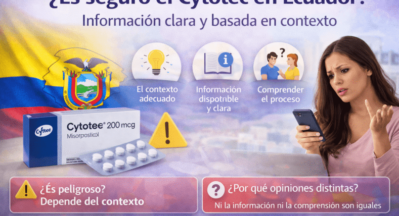 ¿Es seguro el Cytotec en Ecuador